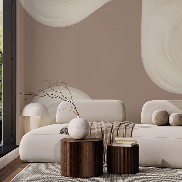 Cercles blancs tourbillonnants