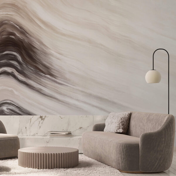 Vagues abstraites aux teintes douces Vagues abstraites aux teintes douces