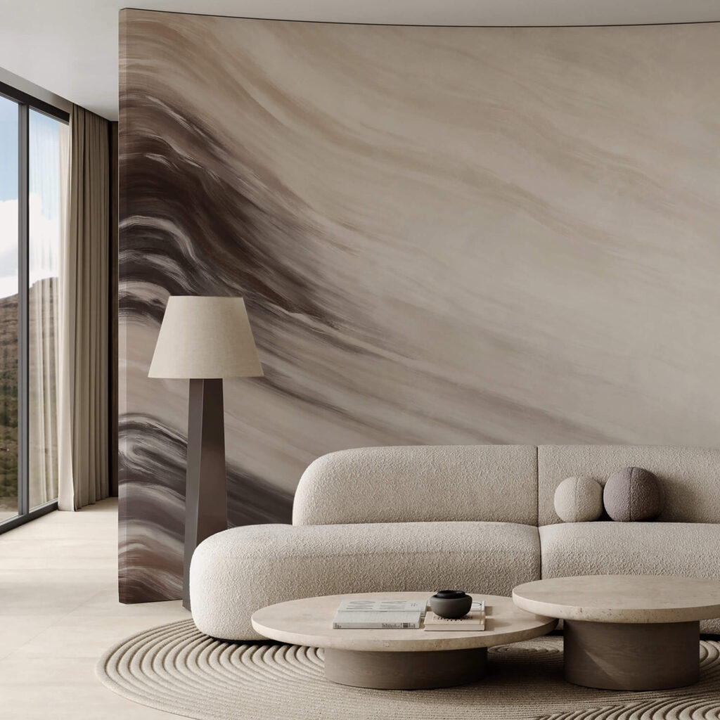 Vagues abstraites aux teintes douces Vagues abstraites aux teintes douces