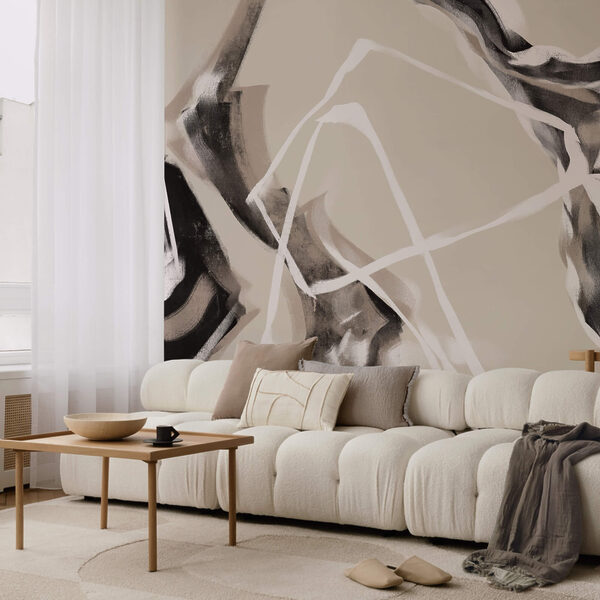 Lignes superposées dans des tons doux Lignes superposées dans des tons doux