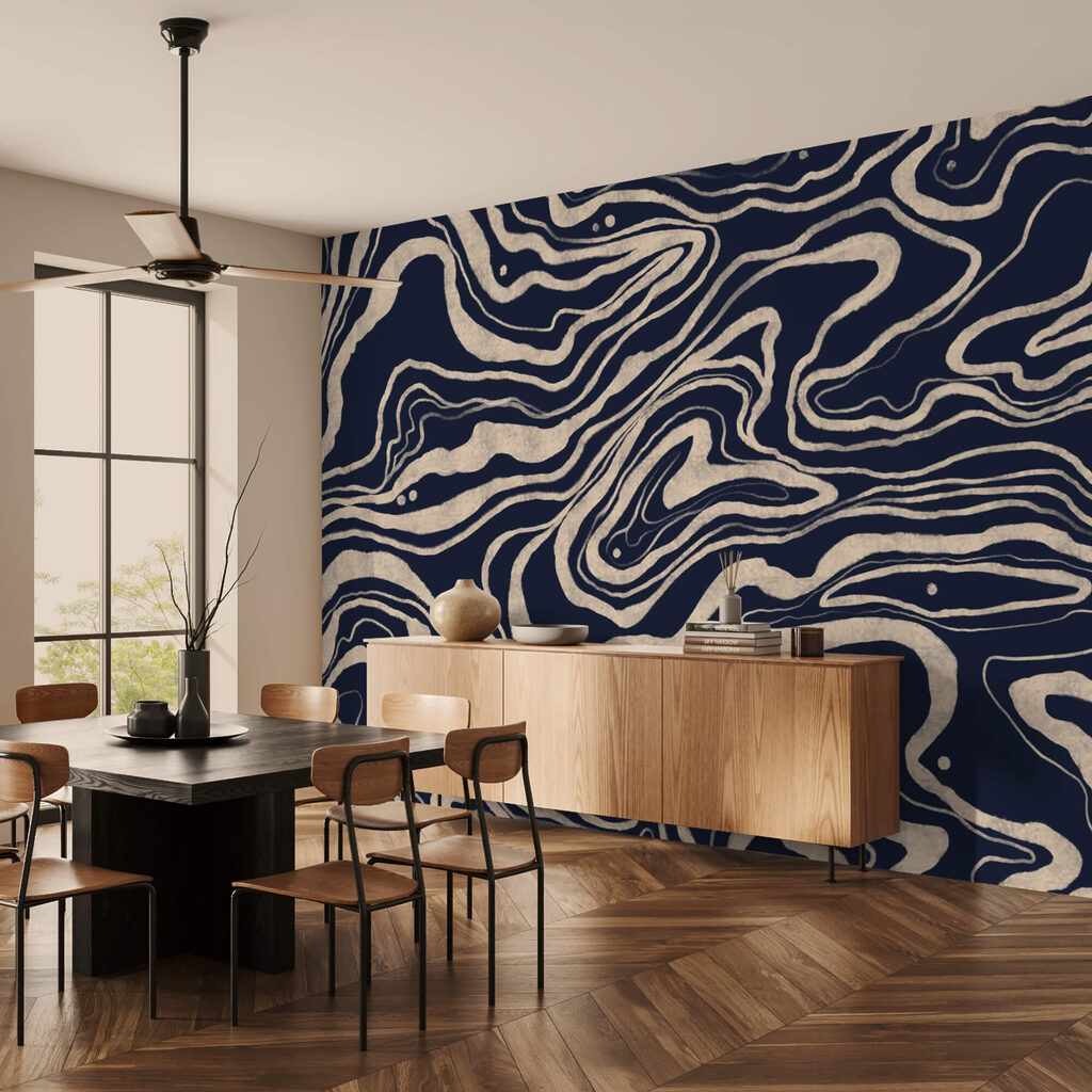 Motif tourbillonnant noir et blanc Motif tourbillonnant noir et blanc