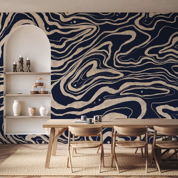 Motif tourbillonnant noir et blanc Motif tourbillonnant noir et blanc