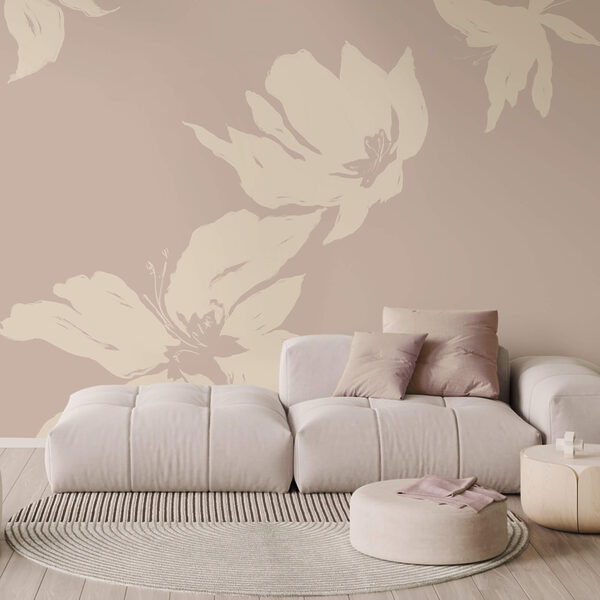 Motifs floraux délicats sur fond doux Motifs floraux délicats sur fond doux