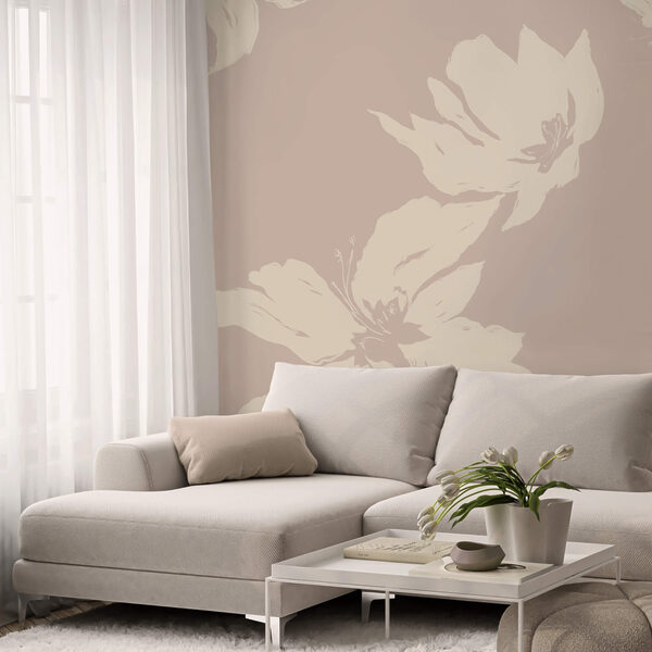 Motifs floraux délicats sur fond doux Motifs floraux délicats sur fond doux