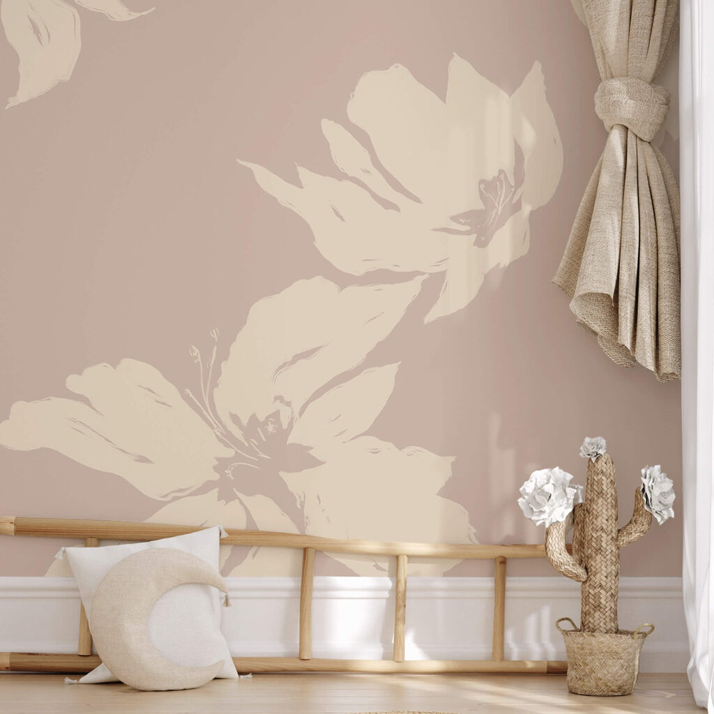 Motifs floraux délicats sur fond doux Motifs floraux délicats sur fond doux