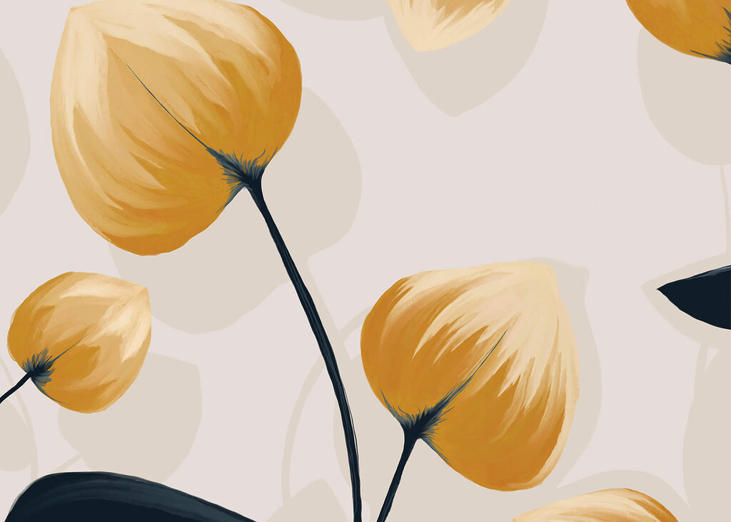 Delicate petals in soft hues