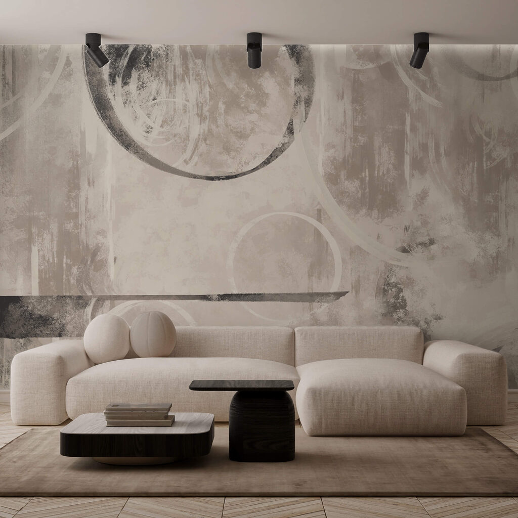 Motifs abstraits dans des tons neutres