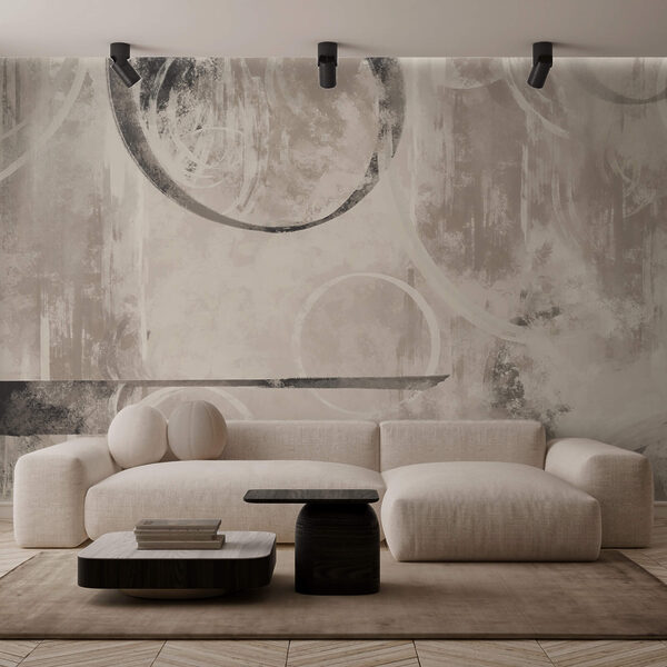 Motifs abstraits dans des tons neutres