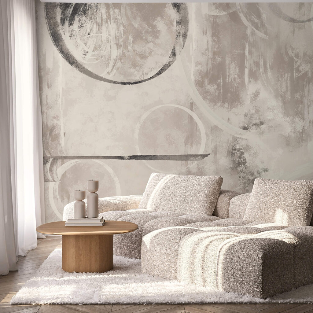 Motifs abstraits dans des tons neutres