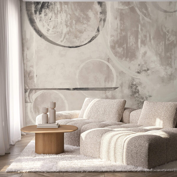 Motifs abstraits dans des tons neutres