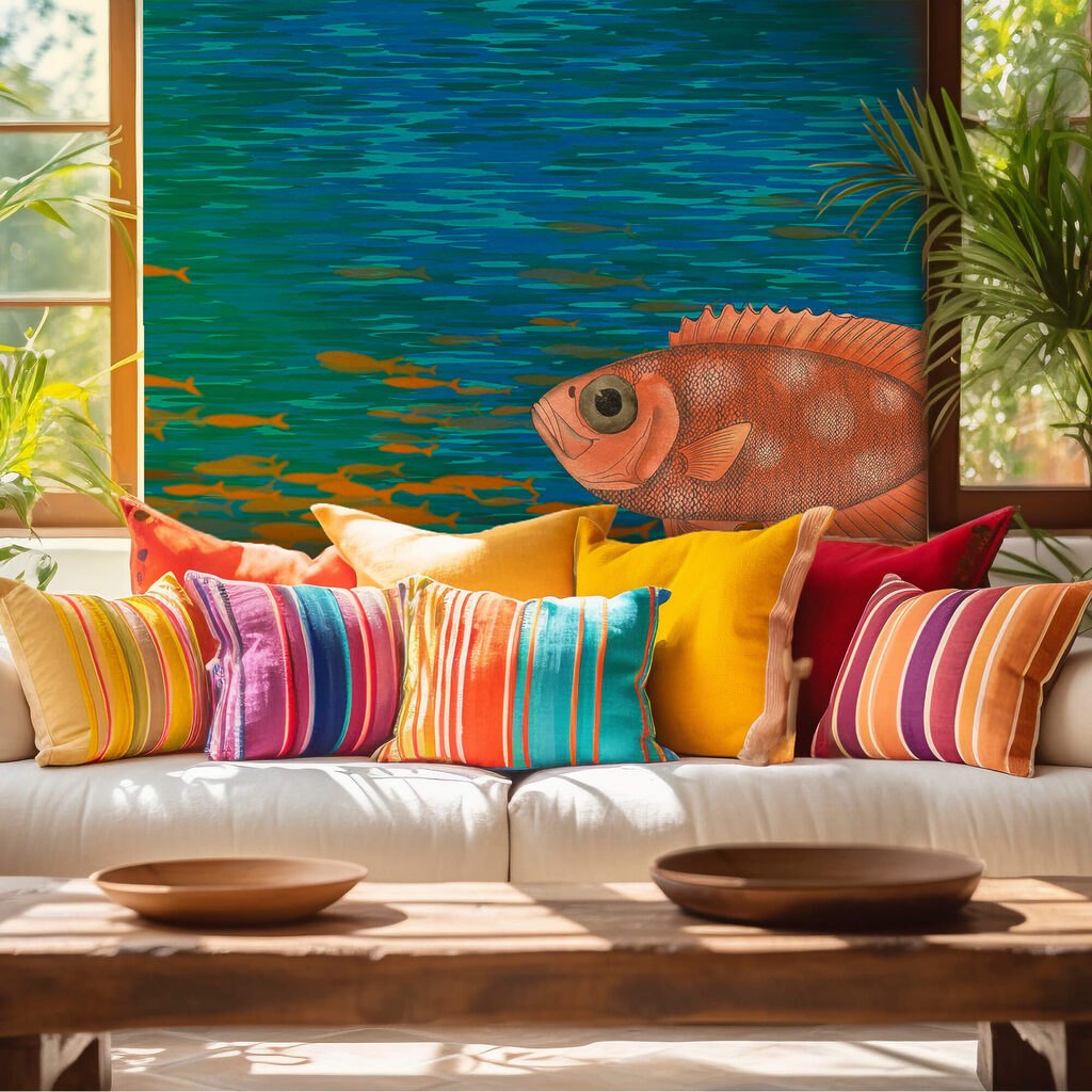 Poissons nageant dans l'eau