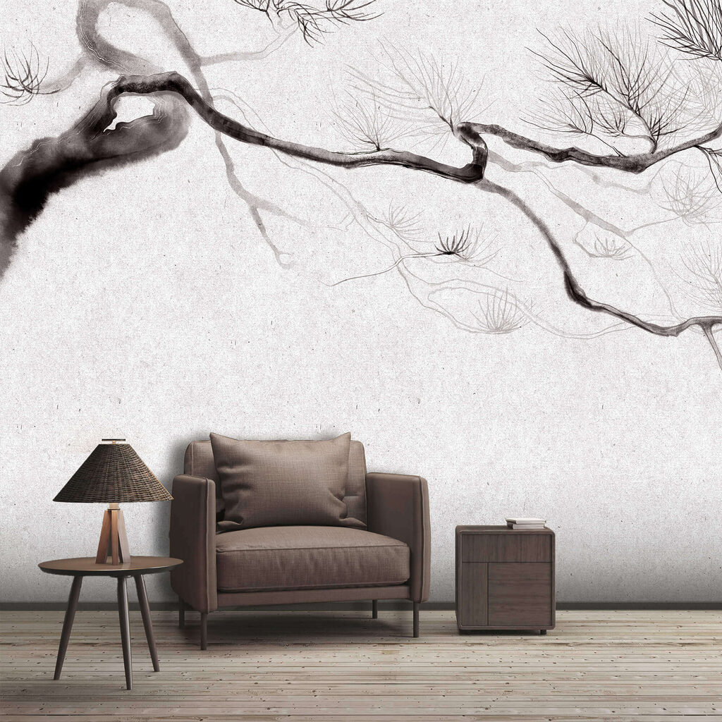 Branche d'arbre avec des ramifications