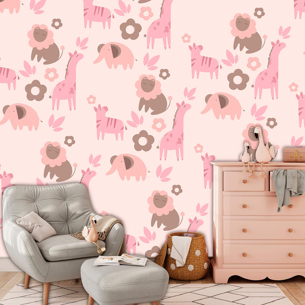 Motifs d'animaux et de fleurs