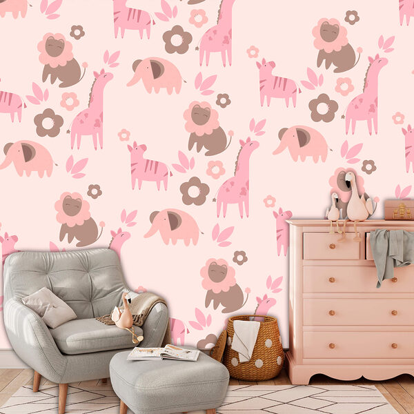 Motifs d'animaux et de fleurs