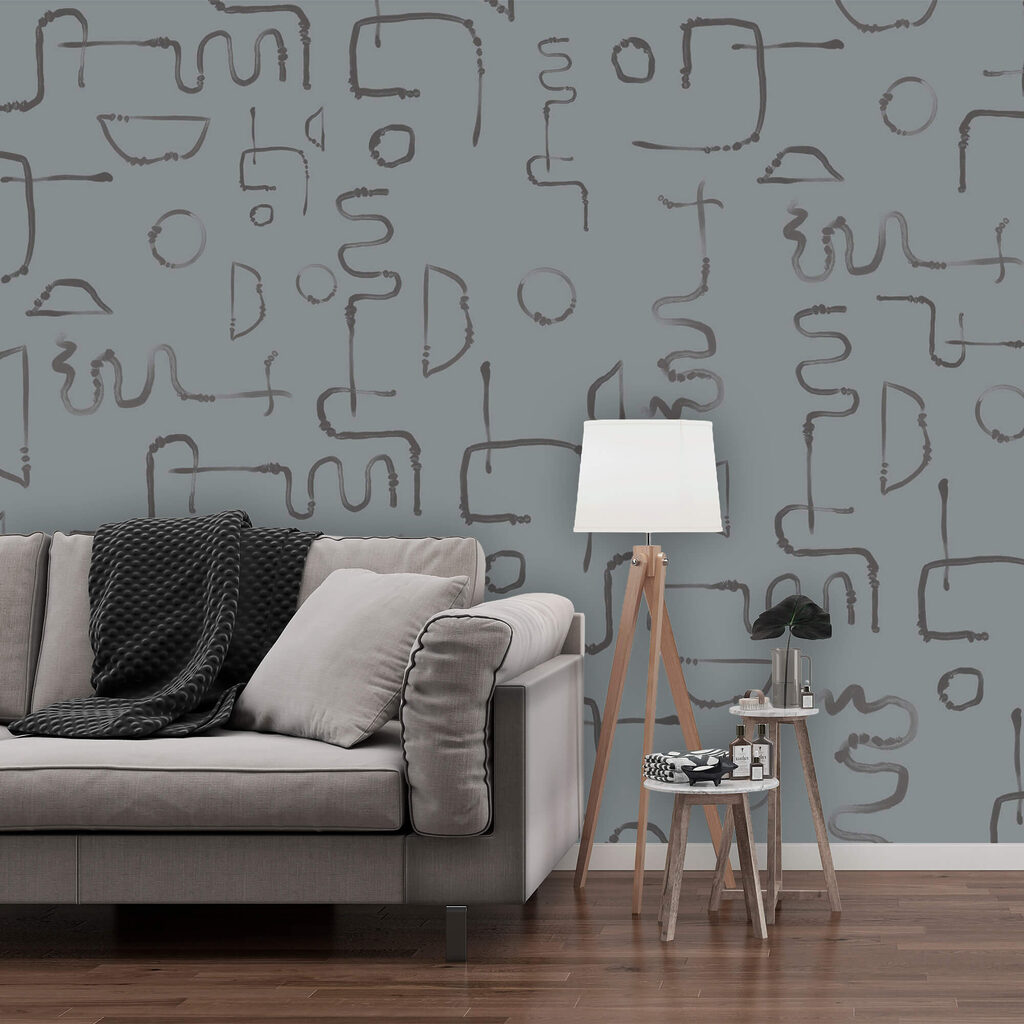 Motif de lignes et de formes