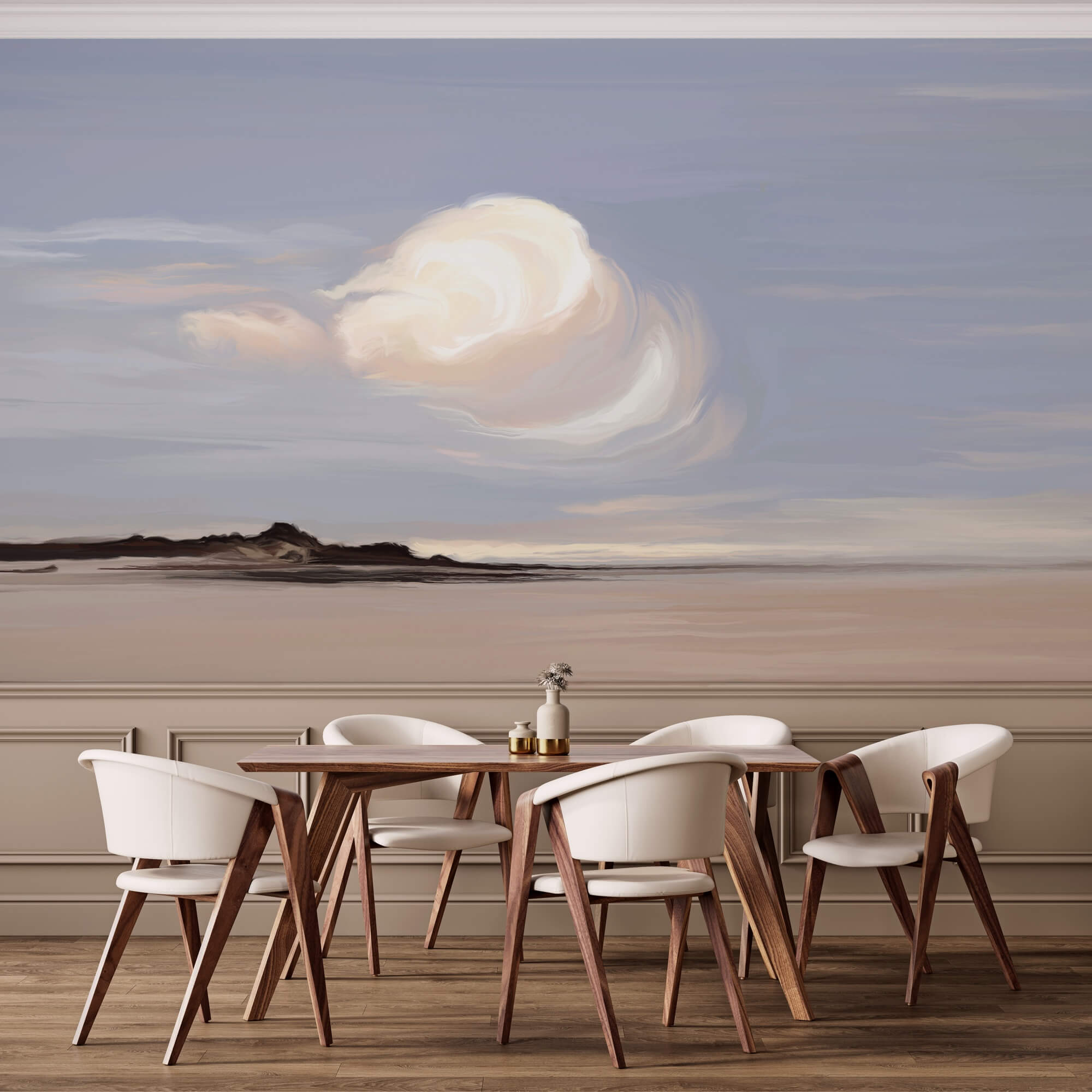 Nuage blanc dans le ciel