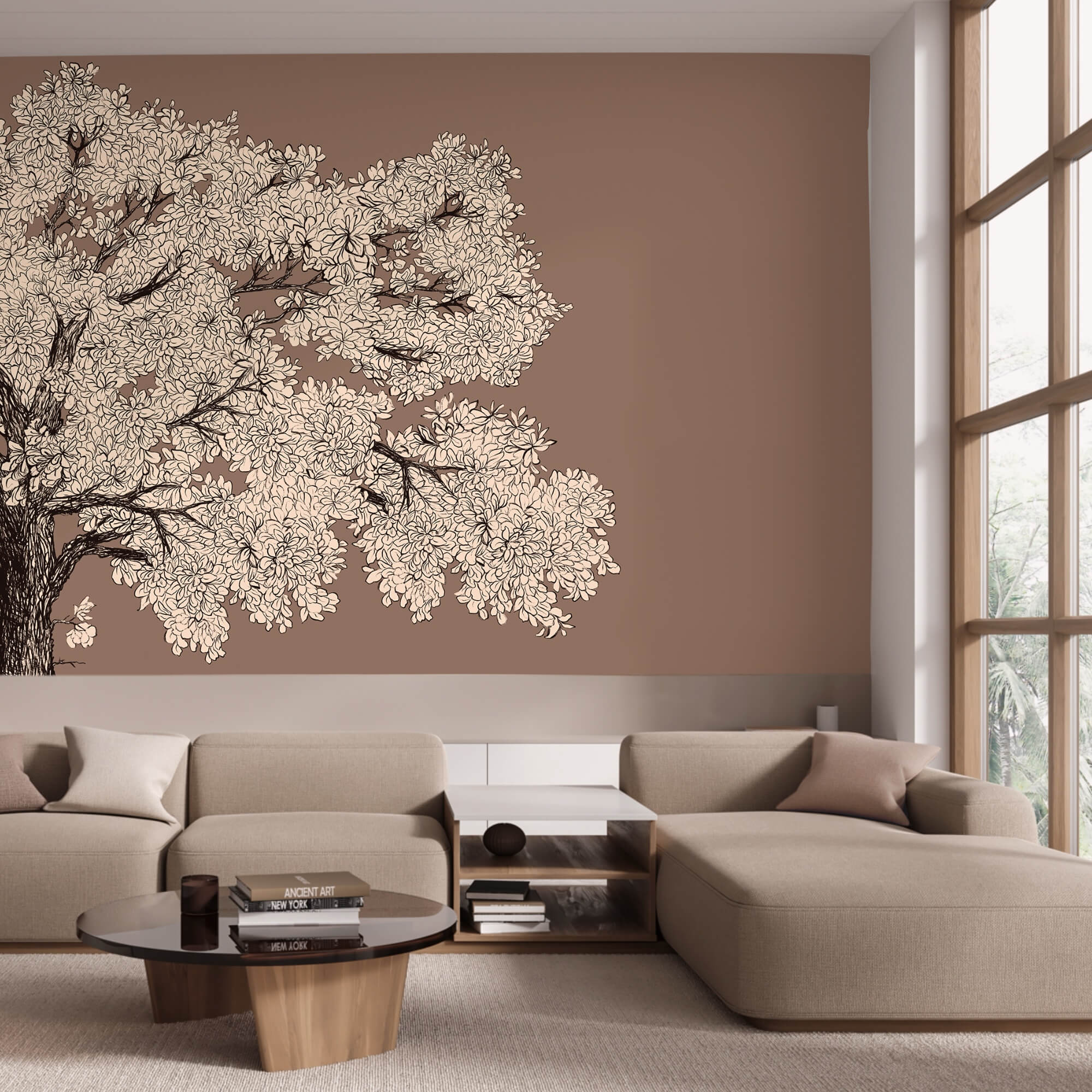 Arbre à fleurs blanches