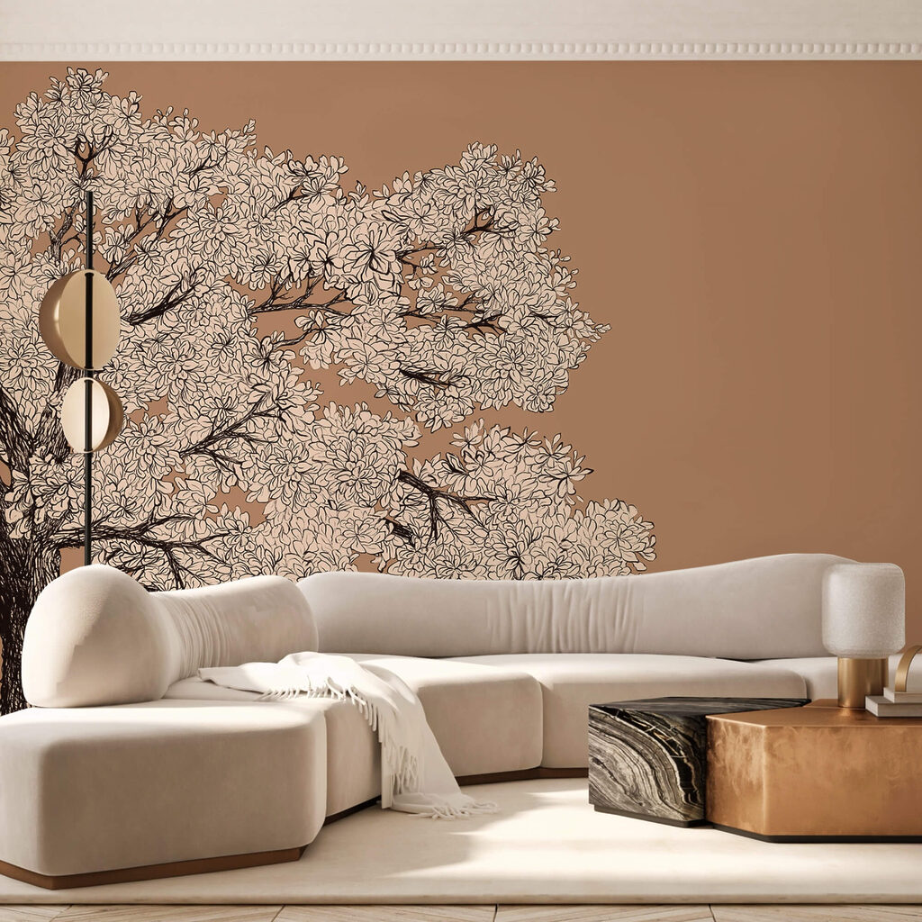 Arbre à fleurs blanches