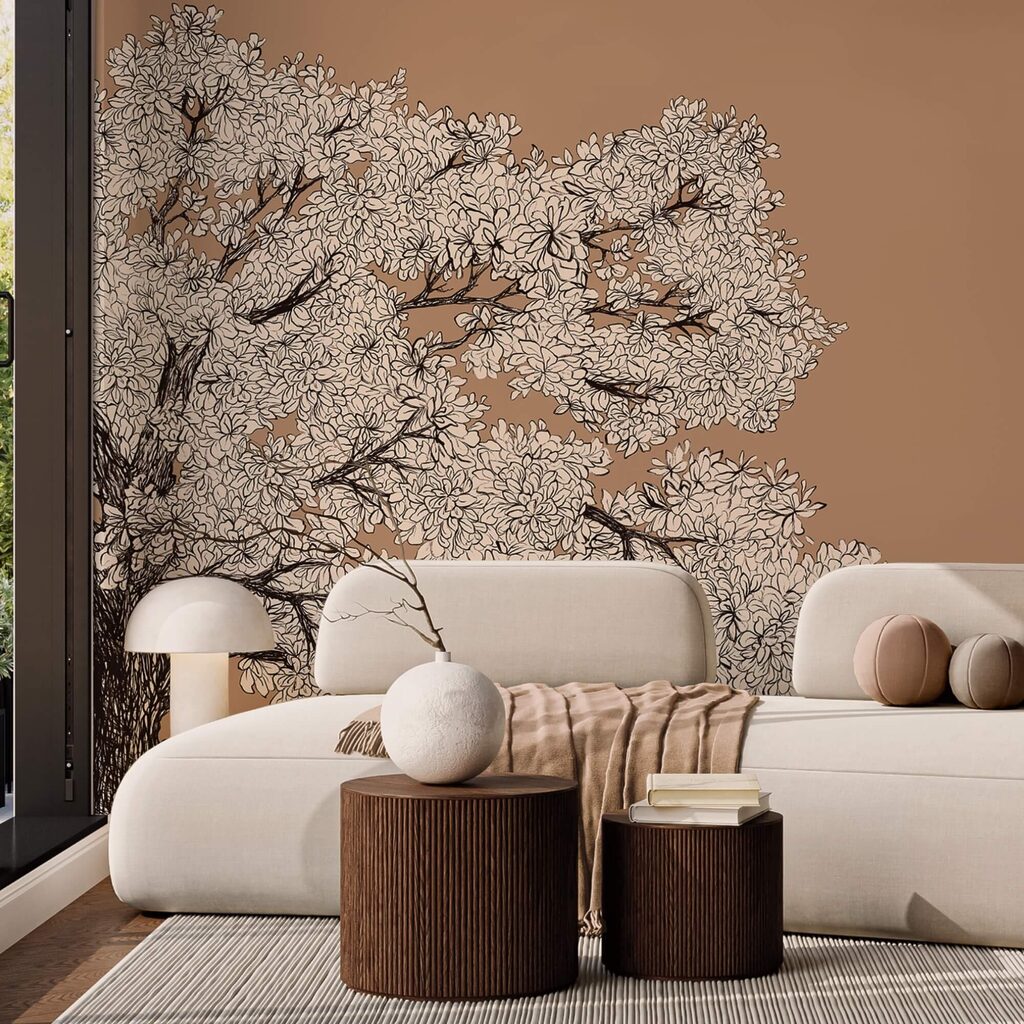 Arbre à fleurs blanches