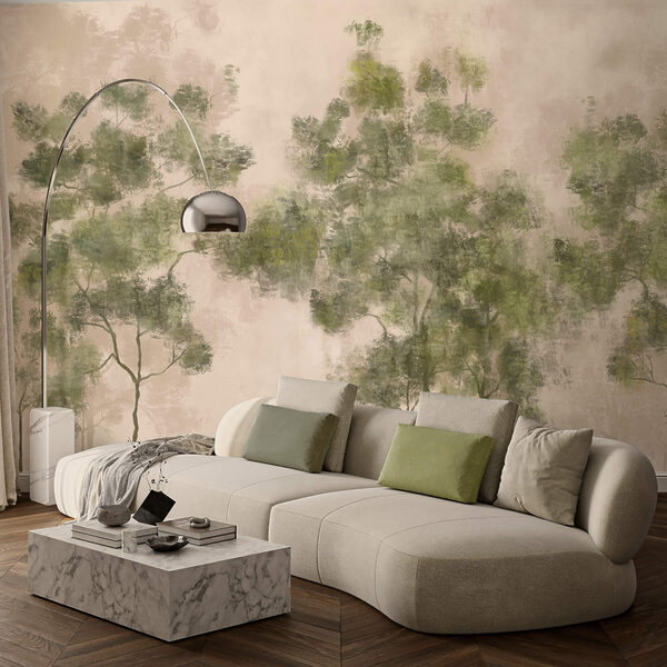 Groupe d'arbres aux feuilles vertes Groupe d'arbres aux feuilles vertes