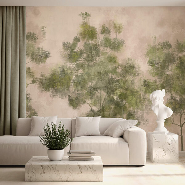 Groupe d'arbres aux feuilles vertes Groupe d'arbres aux feuilles vertes