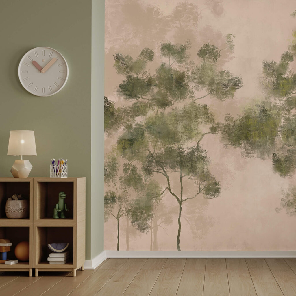 Groupe d'arbres aux feuilles vertes Groupe d'arbres aux feuilles vertes