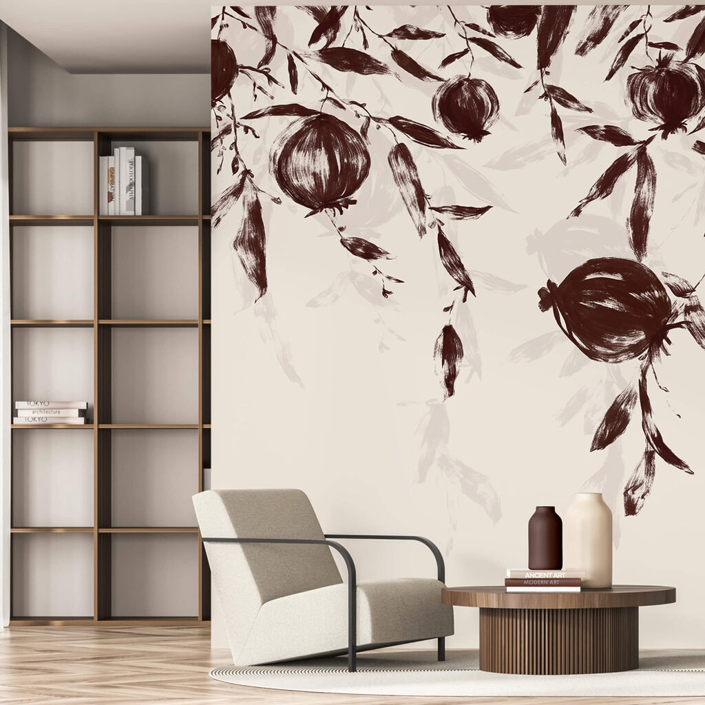 Peinture représentant des fruits sur une branche