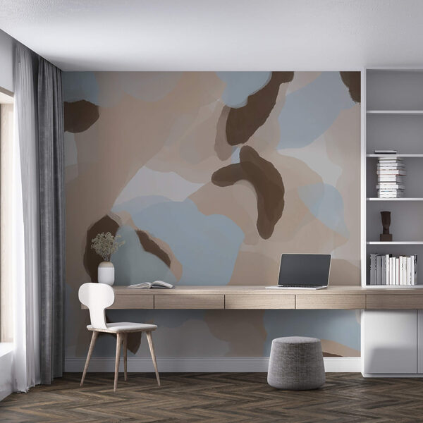 Formes abstraites aux couleurs douces