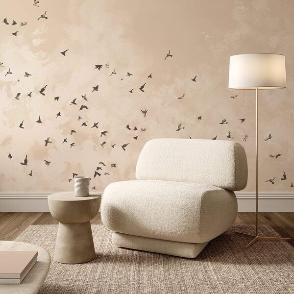 Volée d'oiseaux dans le ciel