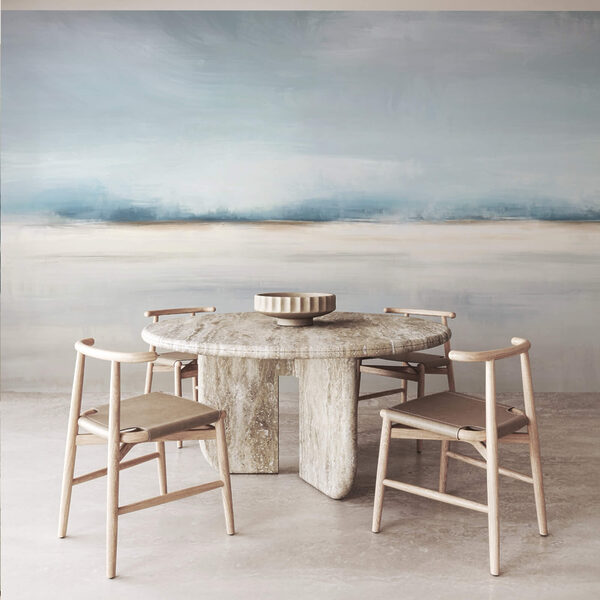 Paysage avec un ciel nuageux