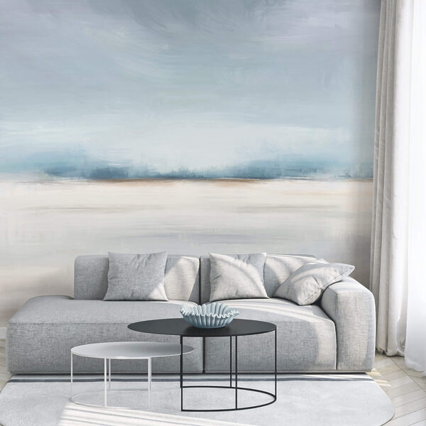 Paysage avec un ciel nuageux