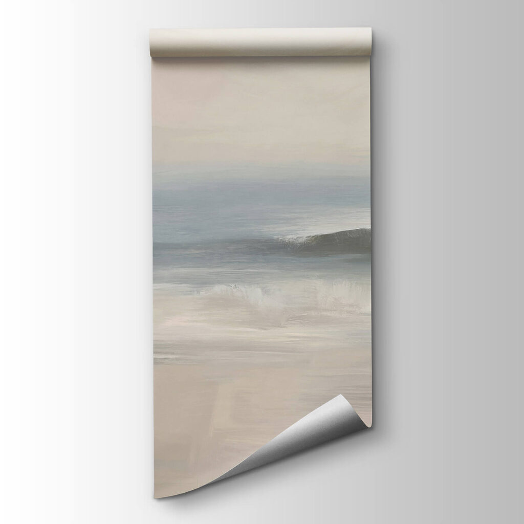 Waves crashing on a beach