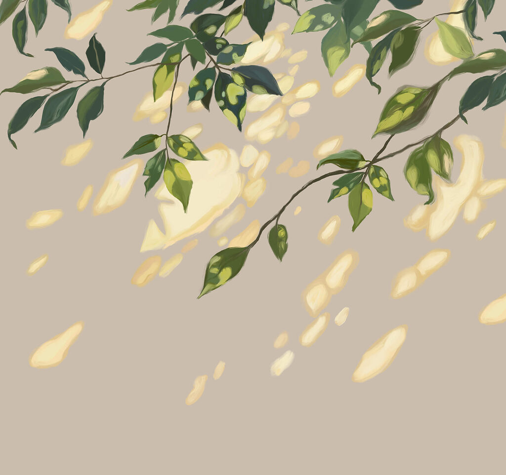 Branch with leaves on it Branch with leaves on it