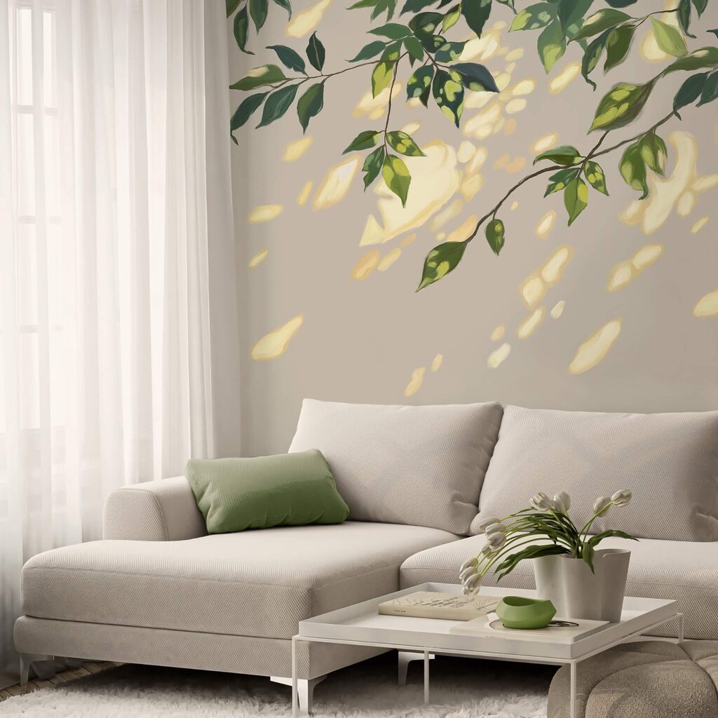 Branche avec des feuilles Branche avec des feuilles