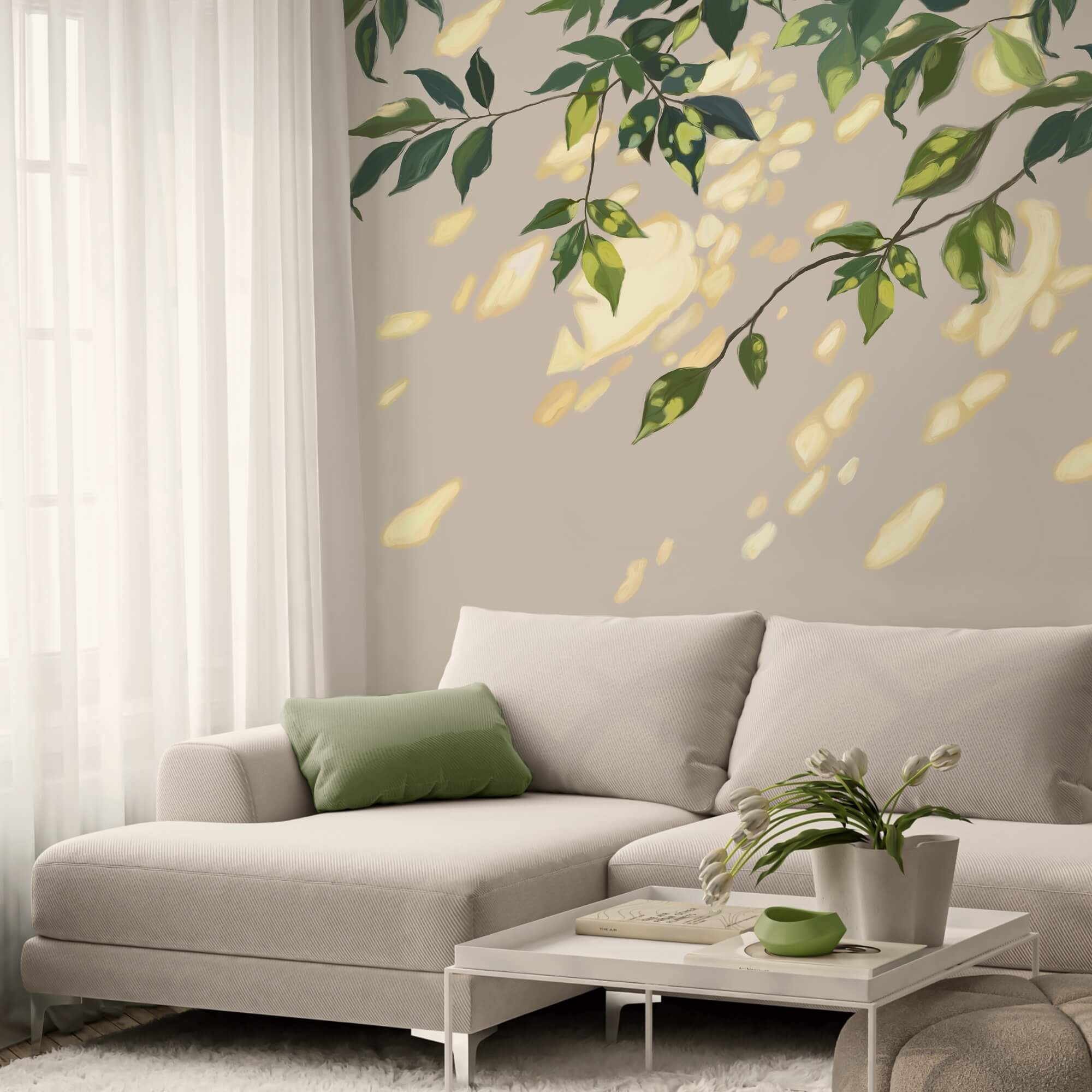 Branche avec des feuilles Branche avec des feuilles