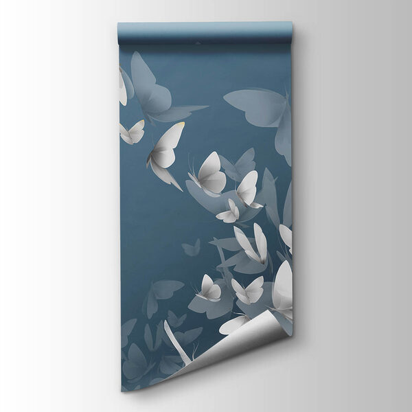 Group of butterflies flying in the sky