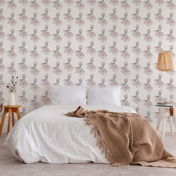Motif floral sur fond blanc Motif floral sur fond blanc