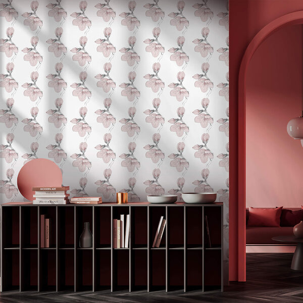 Motif floral sur fond blanc Motif floral sur fond blanc