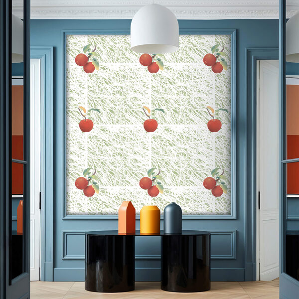 Motif de pommes rouges