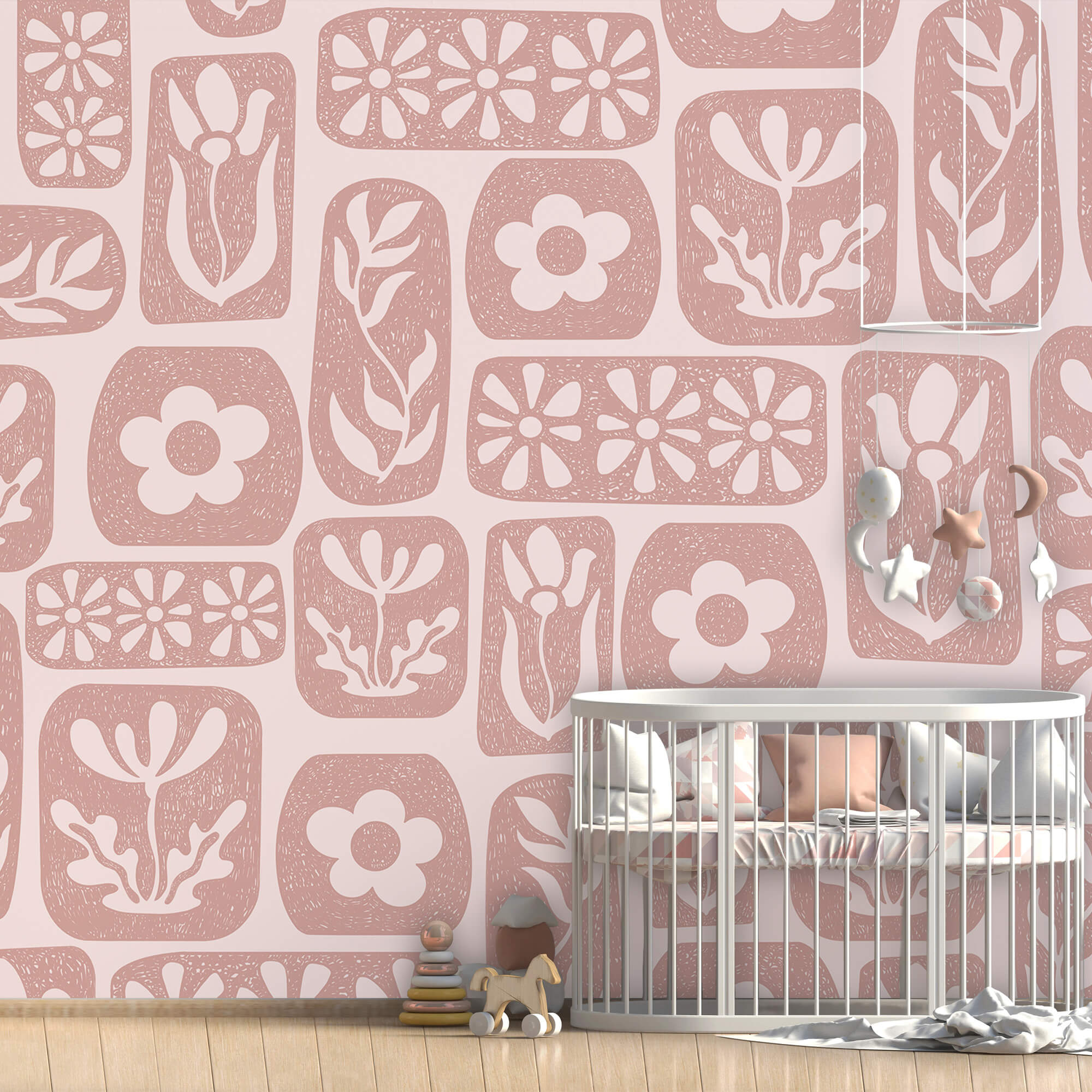 Motif de fleurs et de feuilles Motif de fleurs et de feuilles