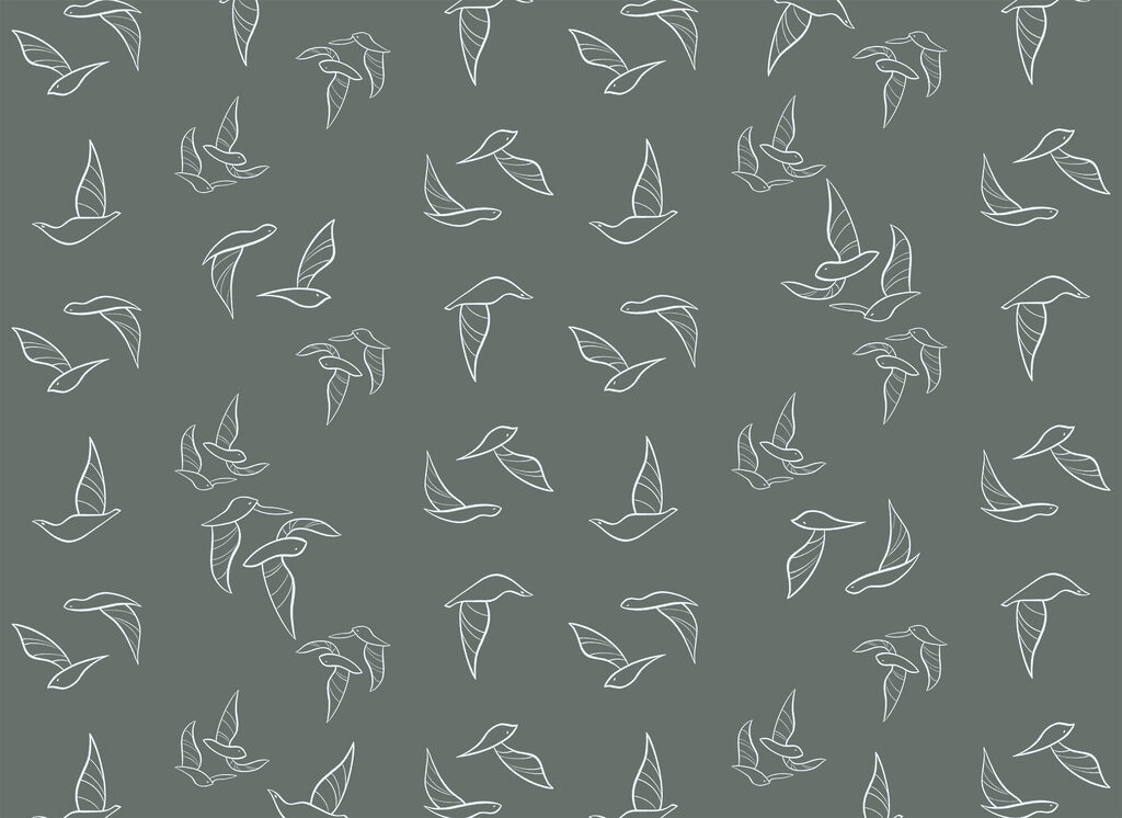 Pattern of birds flying