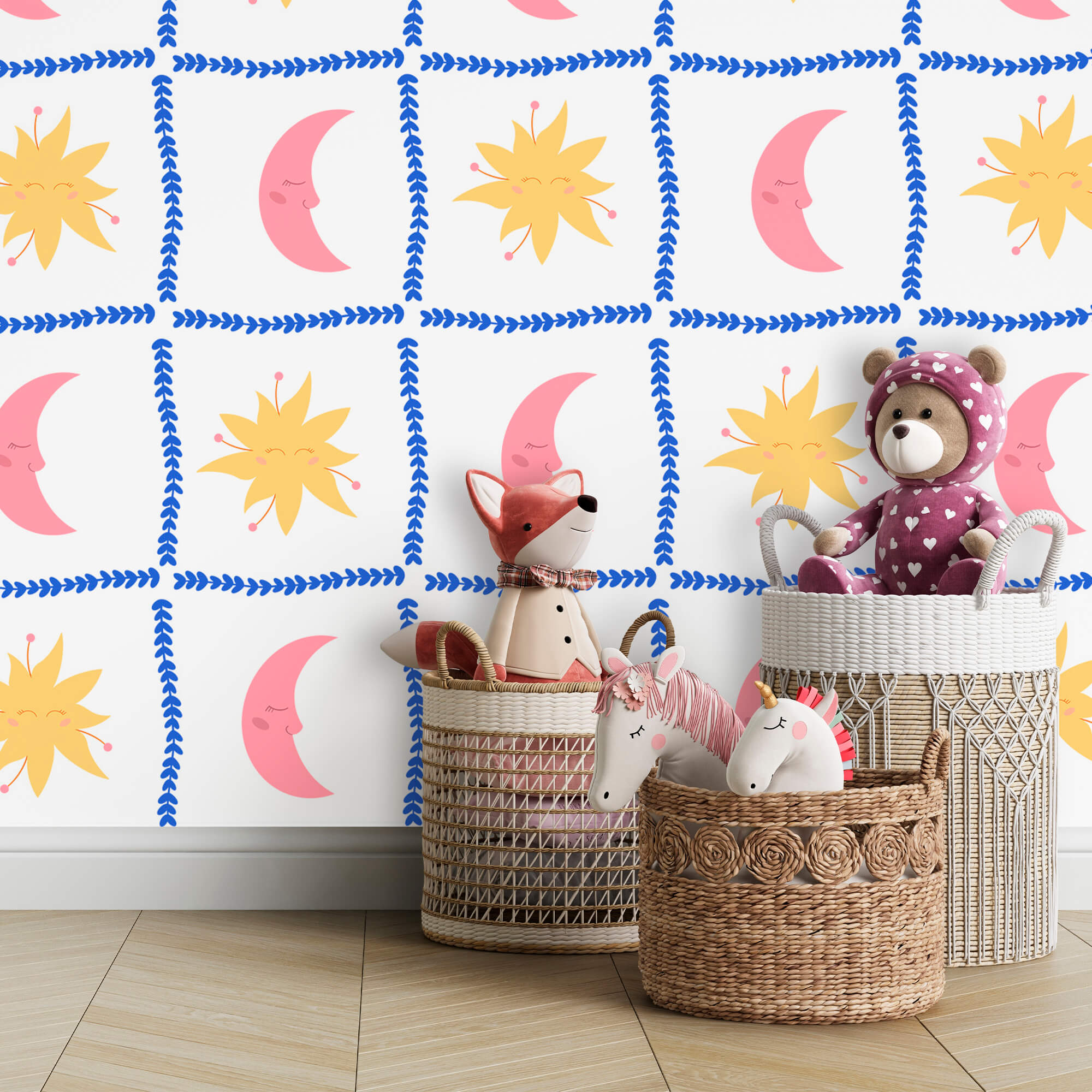 Motif du soleil et de la lune Motif du soleil et de la lune