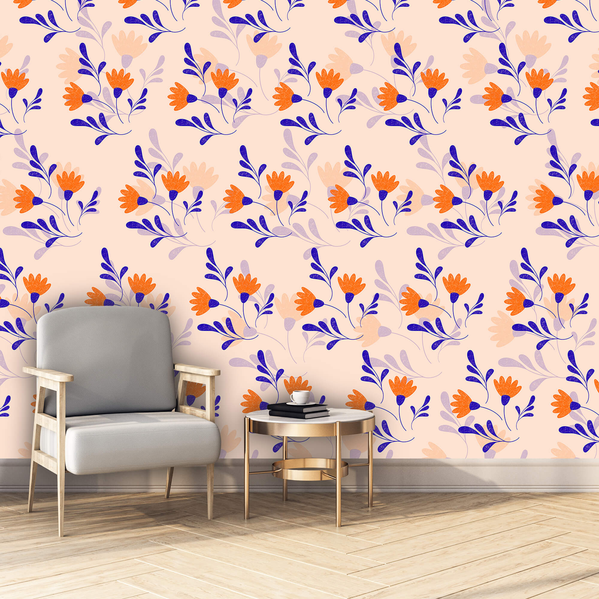 Motif de fleurs et de feuilles Motif de fleurs et de feuilles