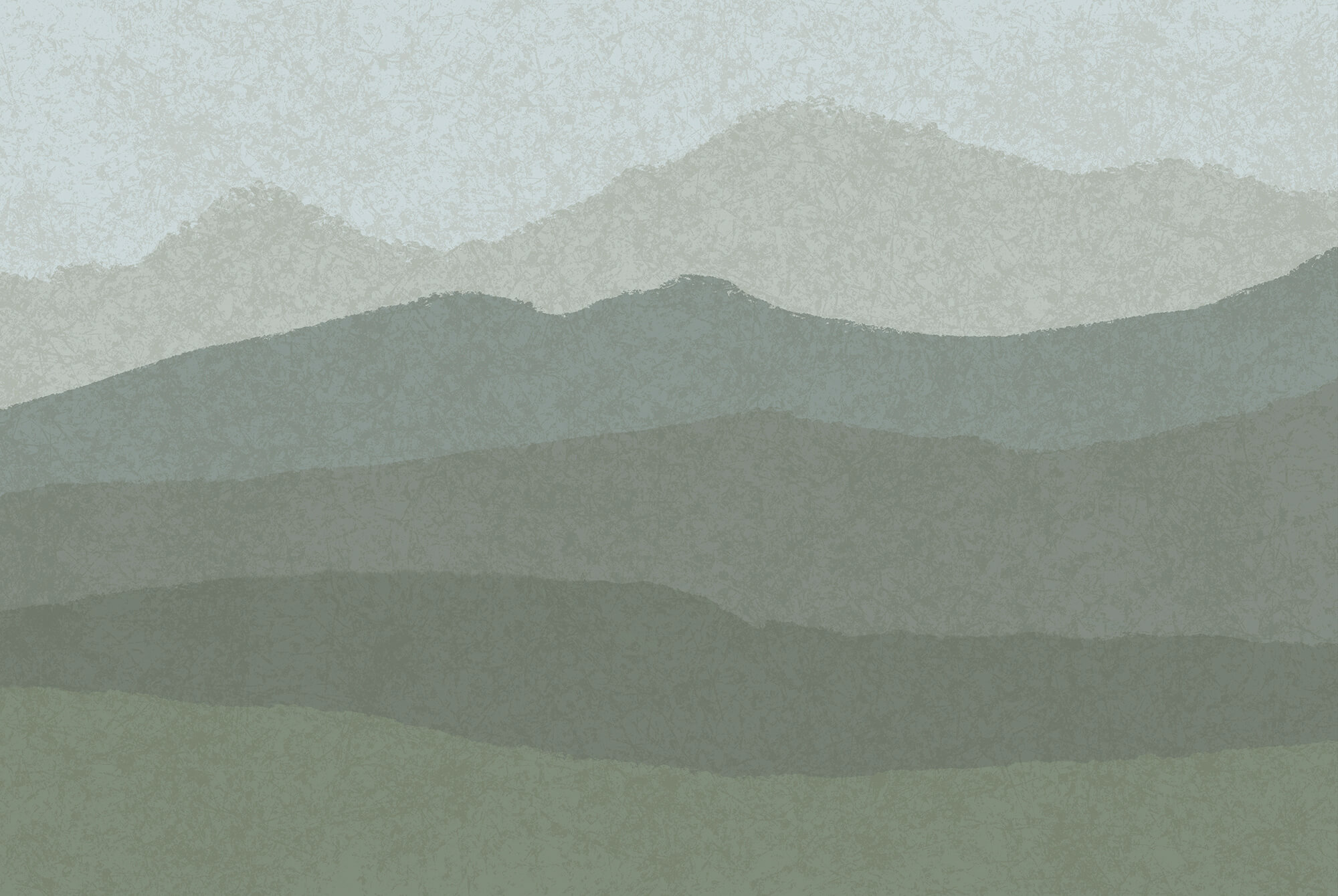 Landscape of mountains and fog Landscape of mountains and fog