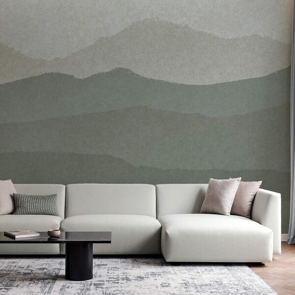 Paysage de montagnes et de brouillard Paysage de montagnes et de brouillard