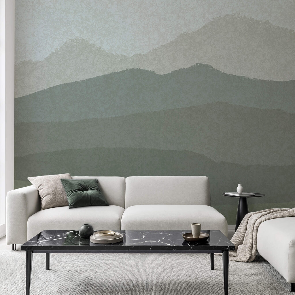 Paysage de montagnes et de brouillard Paysage de montagnes et de brouillard