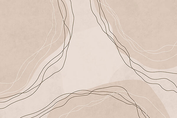 White and brown lines on a beige background