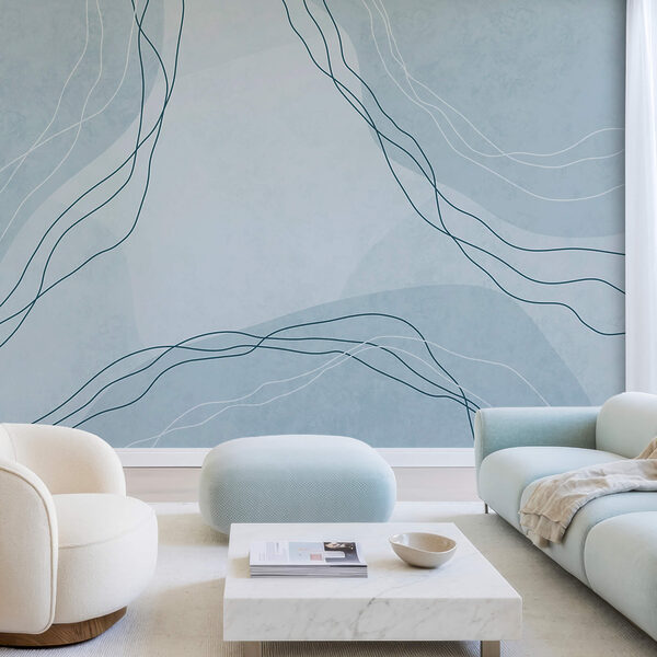 Fond bleu et blanc avec des lignes