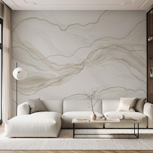 Surface marbrée blanche et grise