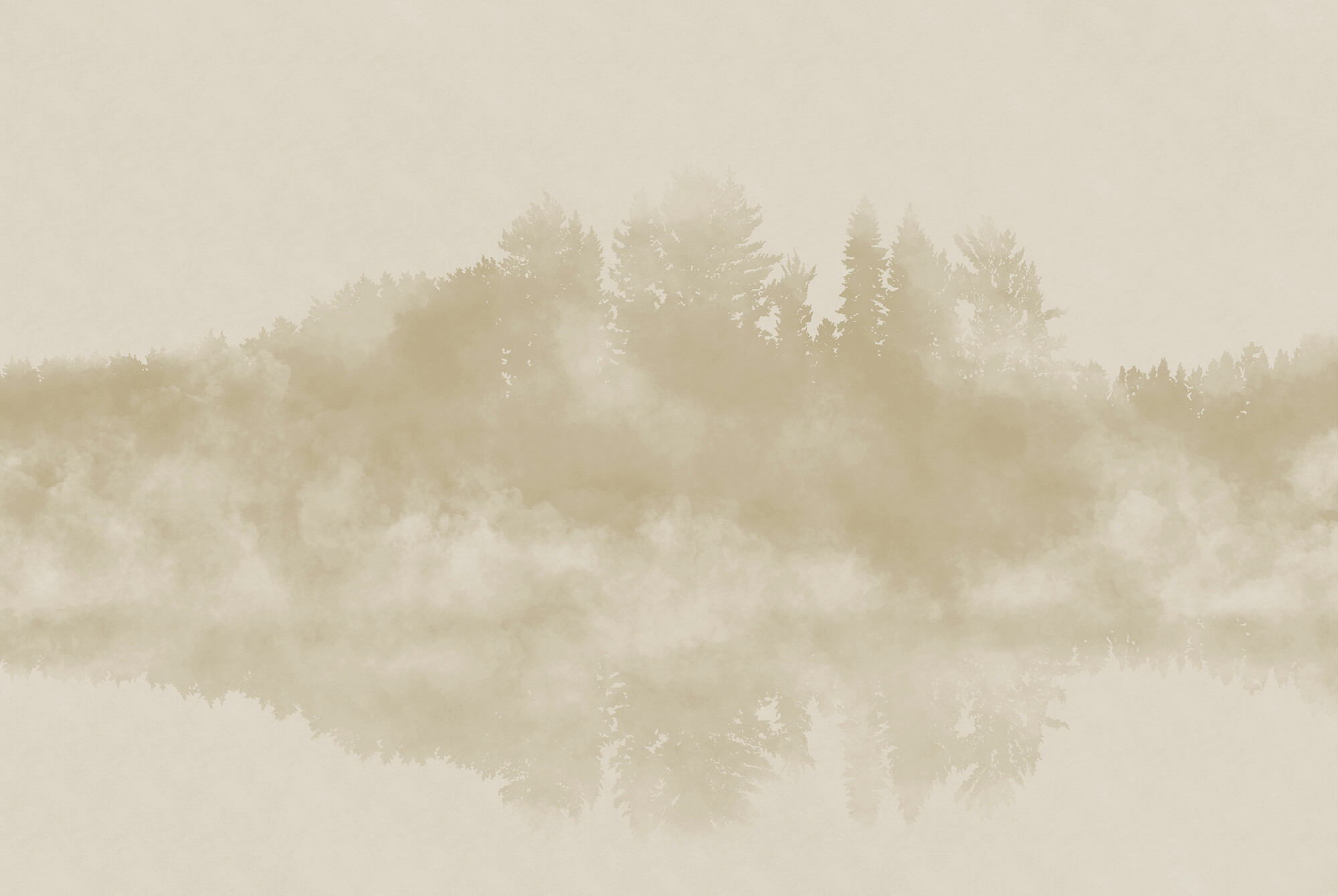 Cloud of smoke and trees Cloud of smoke and trees